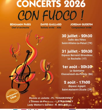 Con Fuoco ! Concerts de l’Orchestre Sortilège 2026