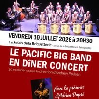 Dîner concert du Pacific Big-Band avec son chanteur Adrien Dupré