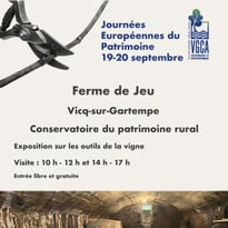 Exposition sur les anciens outils de la vigne