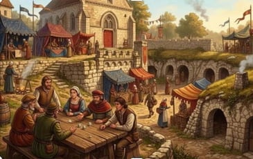 Marché médiéval à la chapelle