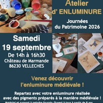 Atelier : à la découverte de l'enluminure médiévale