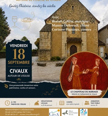 Le Festin des siècles : déambulation gourmande et contée autour de l'église de Civaux