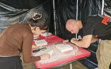 Démonstration de savoir-faire et atelier : la taille de pierre