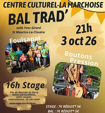 Bal trad avec Boutons Pression et Foulsapat