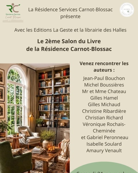 2ème salon du livre de la Résidence Services Carnot-Blossac