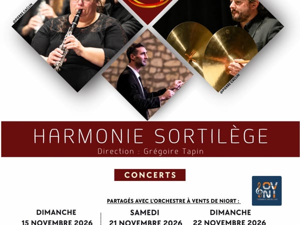 Concert de l'Harmonie Sortilège, automne 2026