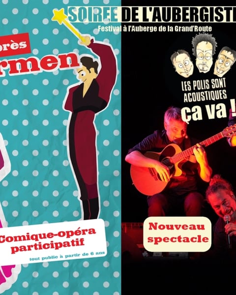 Soirée de l’Aubergiste : À peu près Carmen + Les Polis Sont Acoustiques